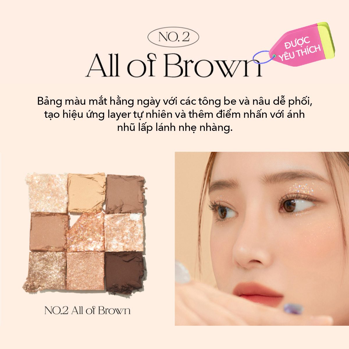 Bảng Phấn Mắt 9 Ô Unleashia Glitterpedia Eye Palette 6.2g .#No.2 All of Brown Bảng Phấn Mắt 9 Ô Unleashia Glitterpedia Eye Palette 6.2g .#No.2 All of Brown - Hình ảnh chính thức