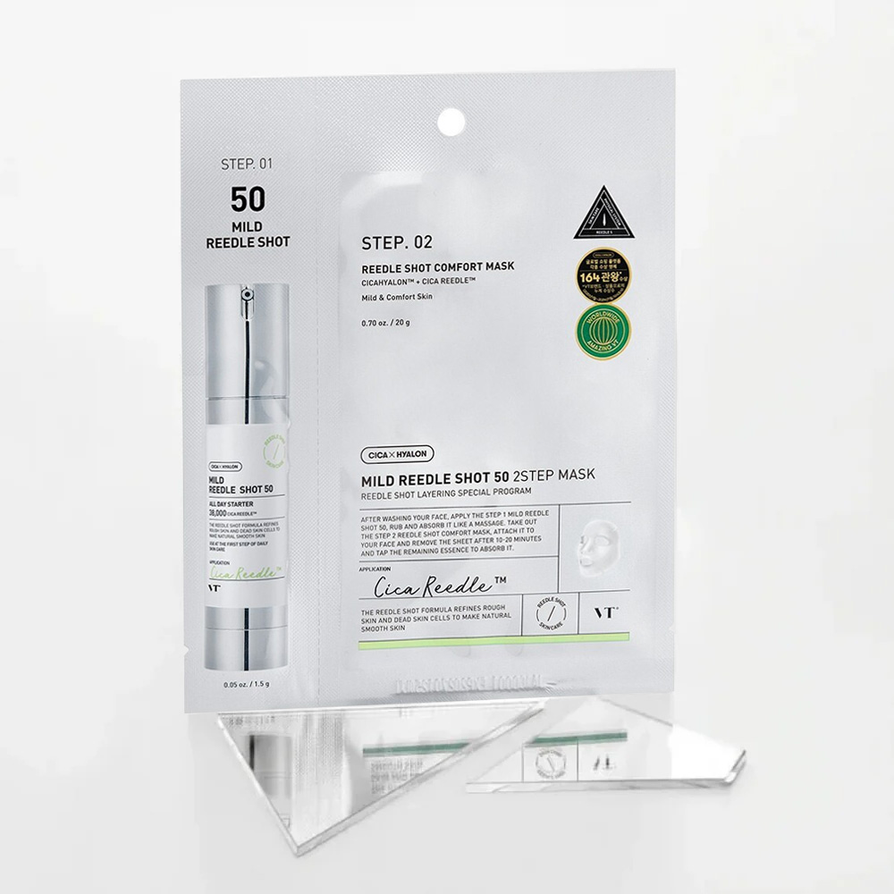 Mặt Nạ Dưỡng Da VT Mild Reedle Shot 50 2Step Mask 1.5g+20g