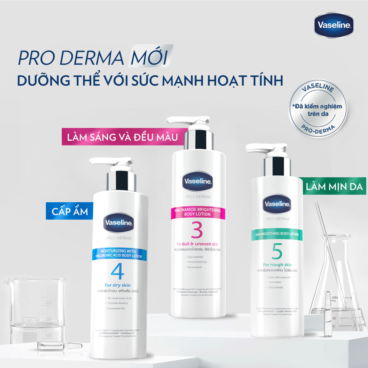 Vaseline Pro Derma Smoothing With AHA Body Lotion