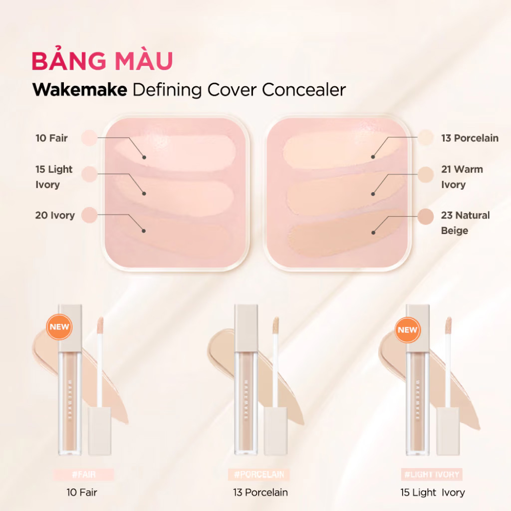 Wakemake Concealer SPF30/PA++ 6g .#15 Light Ivory