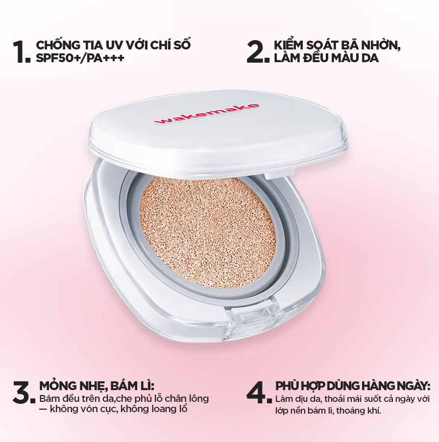 Wakemake Cushion 15g + Refill 15g .#23 Beige