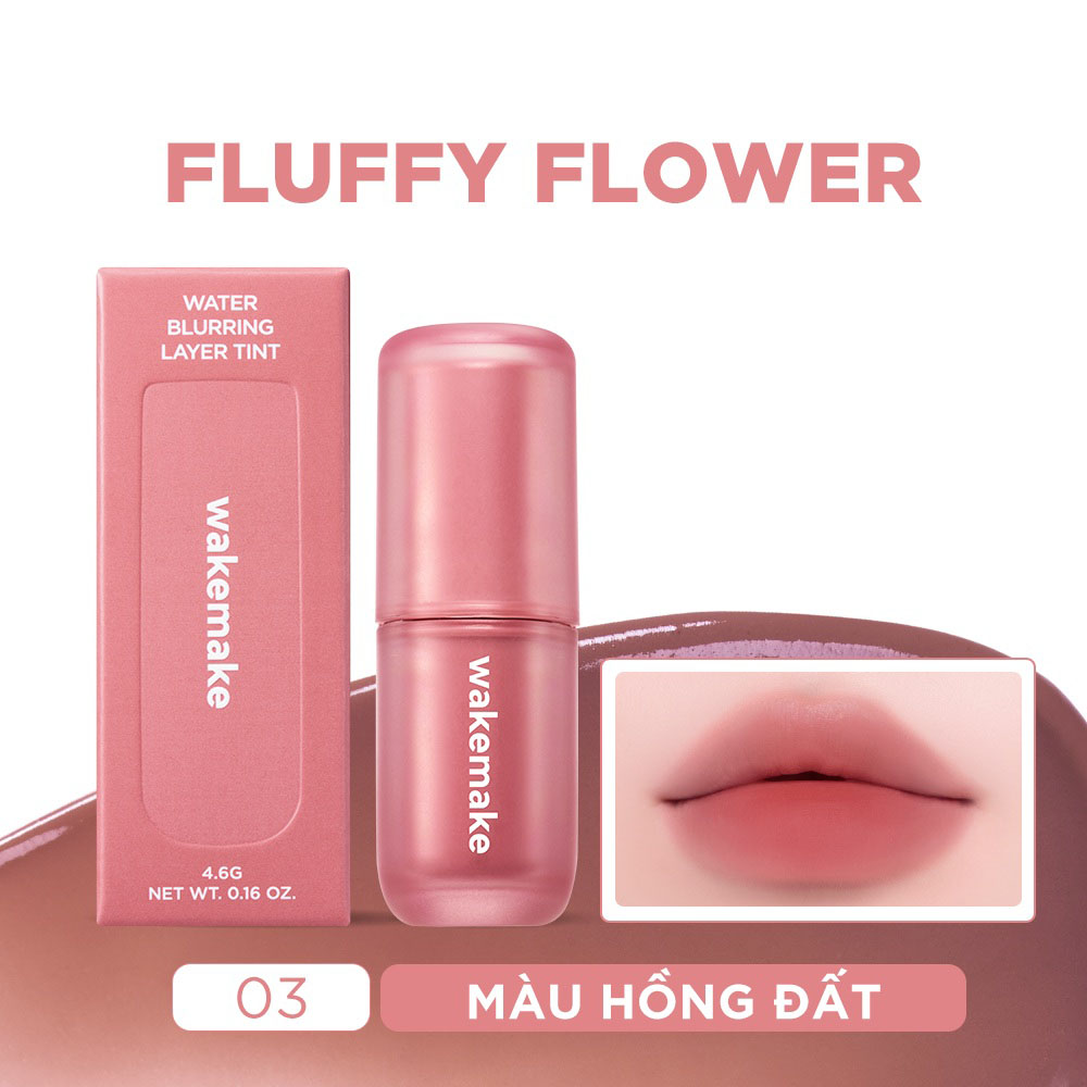 Son Kem Wakemake Water Blurring Layer Tint 4.6g .#03 Fluffy Flower Son Kem Wakemake Water Blurring Layer Tint 4.6g .#03 Fluffy Flower - Hình ảnh chính thức