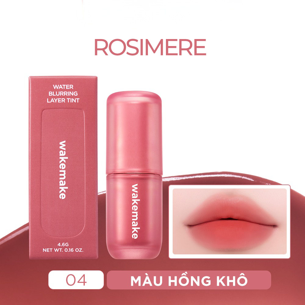 Son Kem Wakemake Water Blurring Layer Tint 4.6g .#04 Rosimere Son Kem Wakemake Water Blurring Layer Tint 4.6g .#04 Rosimere - Hình ảnh chính thức