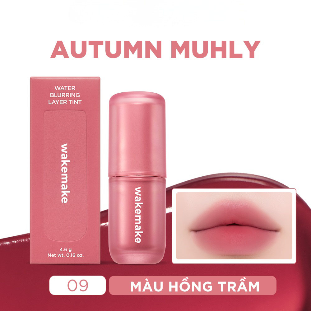 Son Kem Wakemake Water Blurring Layer Tint 4.6g .#09 Autumn Muhly - Hình ảnh chính thức