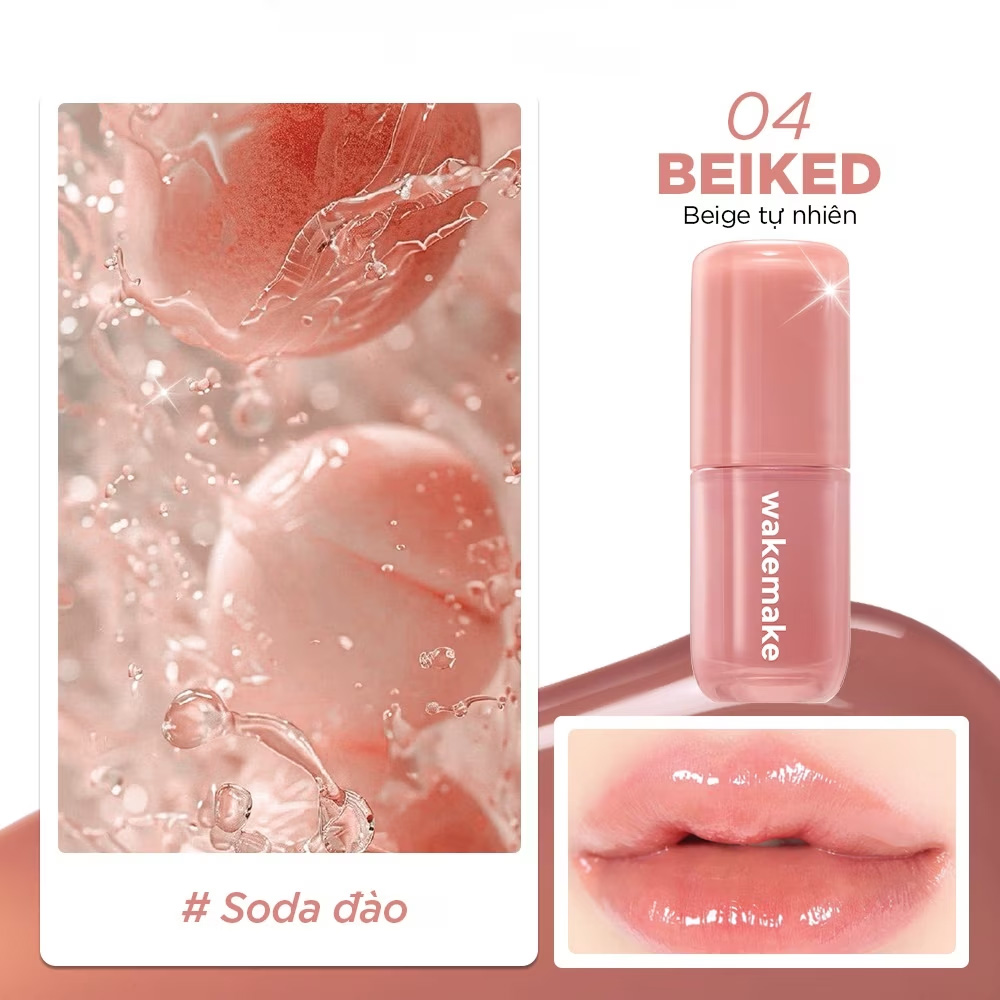 Son Bóng Wakemake Waterful Glow Tint 4.6g .#04 Beiked - Hình ảnh chính thức