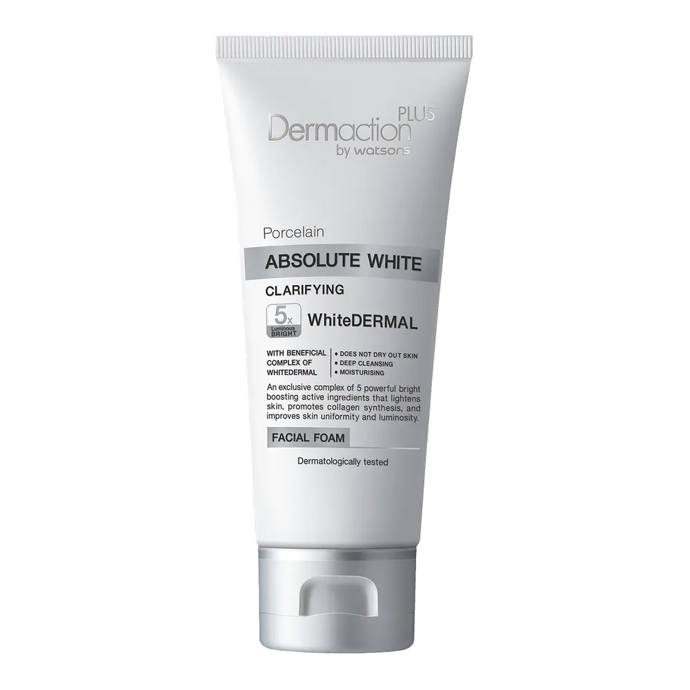 Dermaction Plus By Watsons Porcelain Absolute White Clarifying Facial Foam