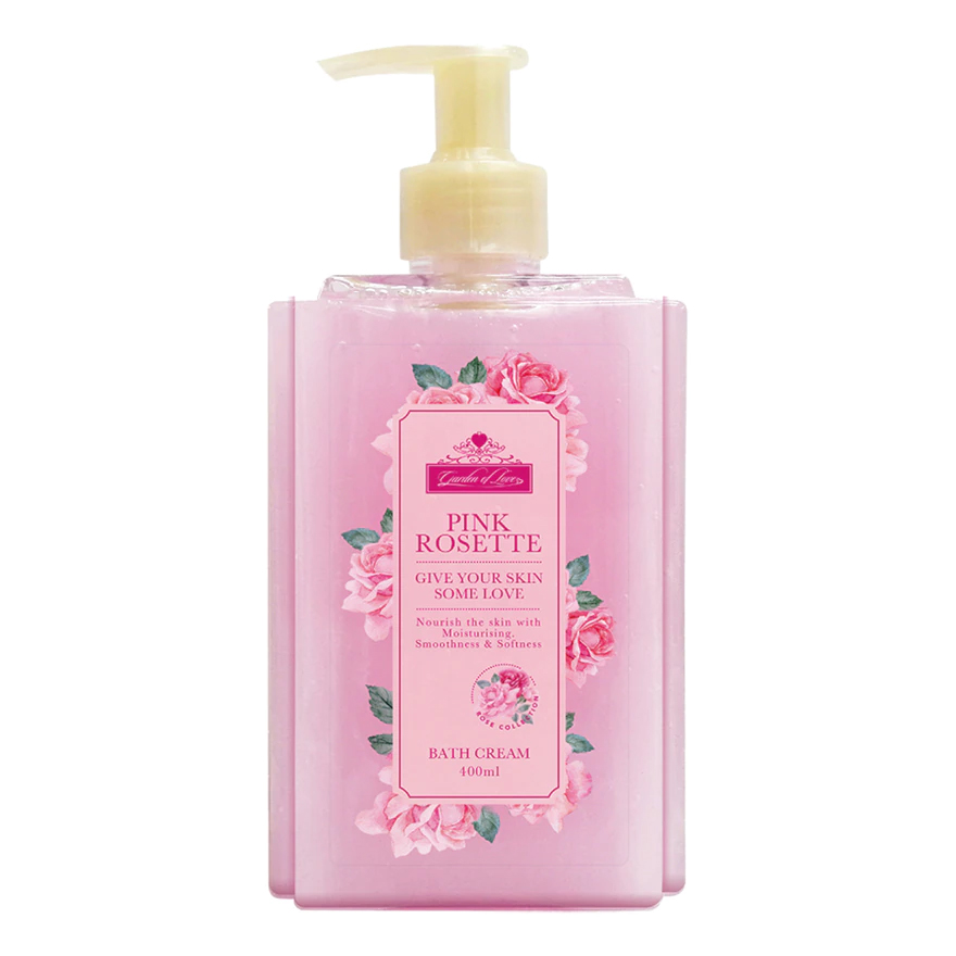 Garden Of Love Pink Rosette Bath Cream