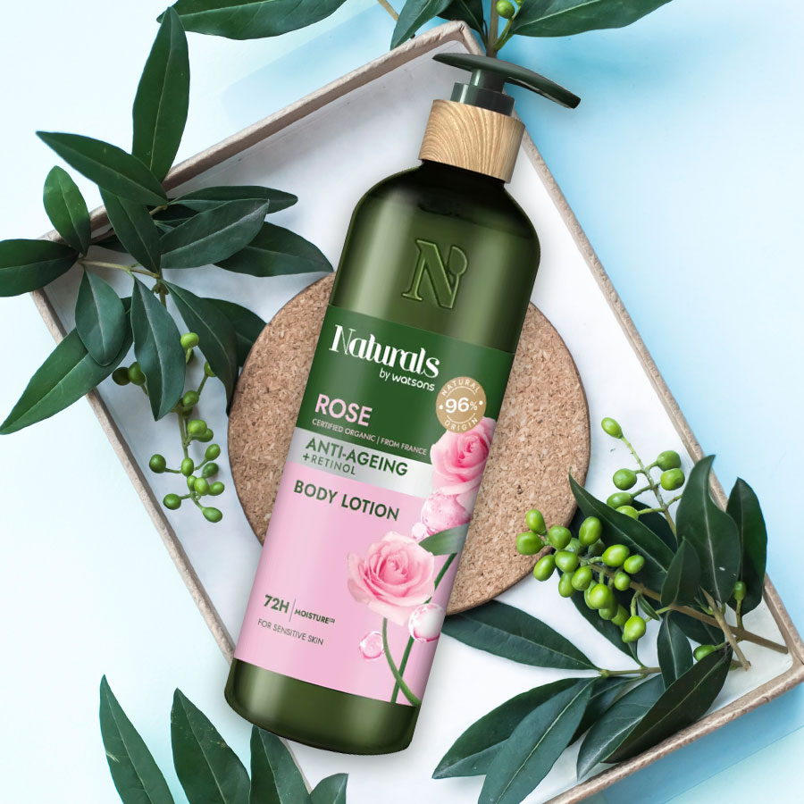Sữa Dưỡng Thể Naturals By Watsons Anti-ageing Chống Lão Hoá Da Chiết Xuất Hoa Hồng 490ml - 1