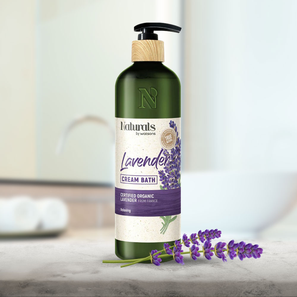 Naturals By Watsons True Natural Lavender Cream Bath 490ml