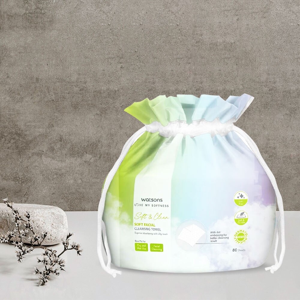 Khăn Lau Mặt Mềm Mịn Watsons 80 tờ