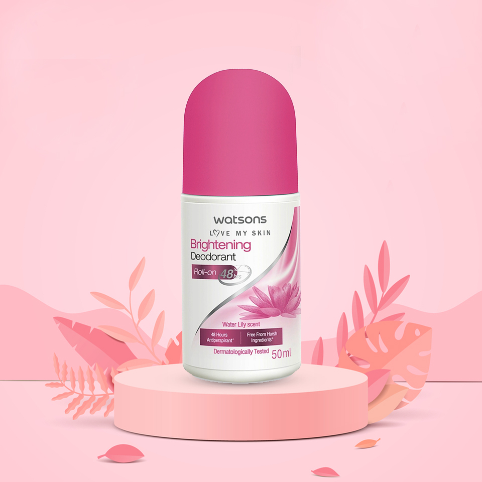 Watsons Brightening Deodorant Roll-On Water Lily Scent