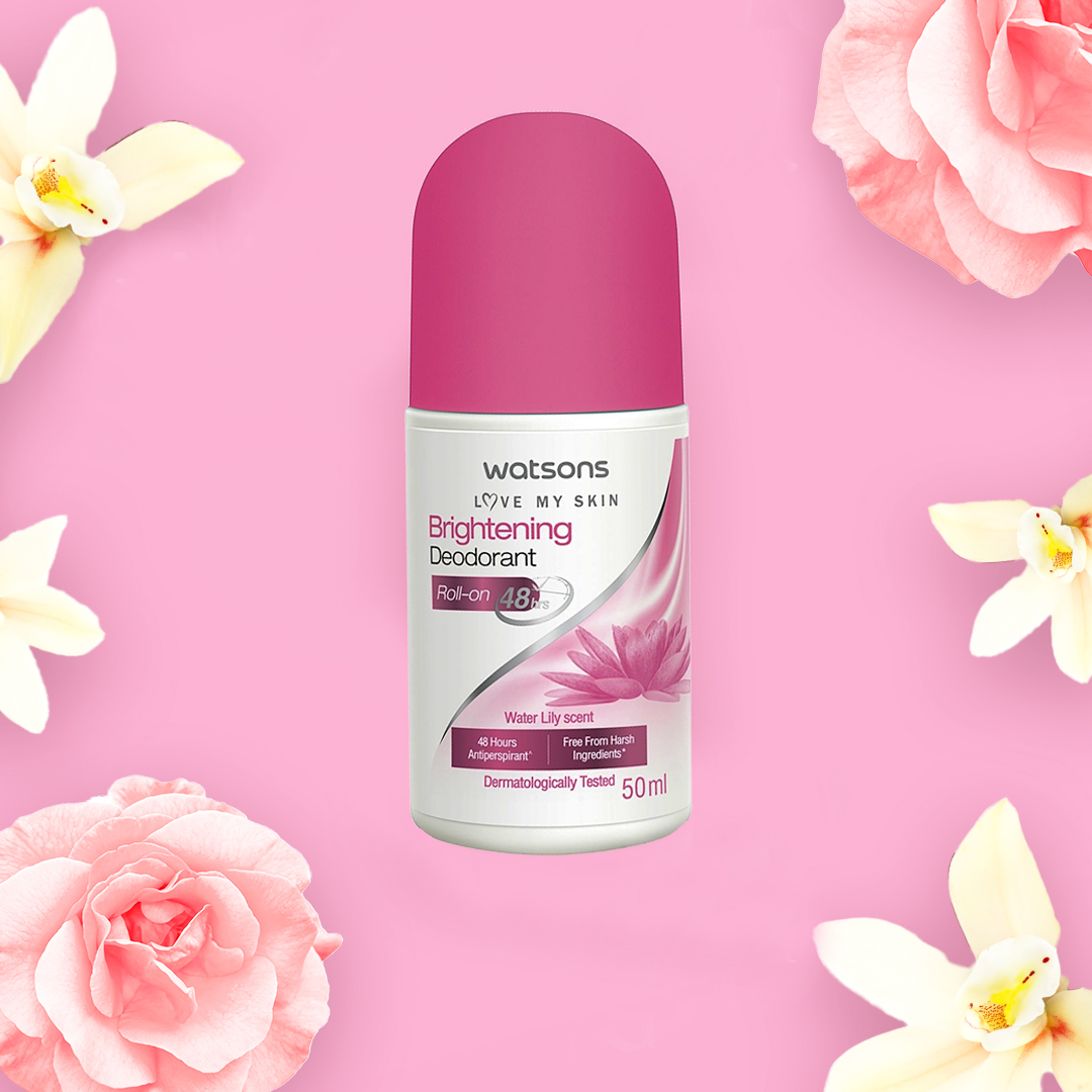Watsons Brightening Deodorant Roll-On Water Lily Scent