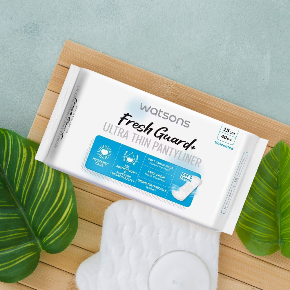 Băng Vệ Sinh Hàng Ngày Watsons Fresh Guard+ Siêu Mỏng Không Mùi 15cm 40 Miếng - 2