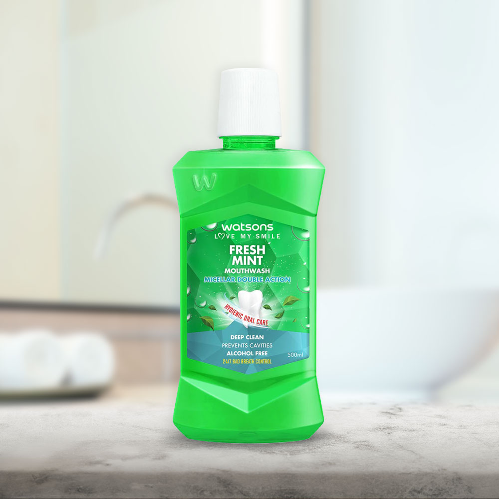 MouthFresh Active Ice Mint Mouth Wash 500 ml - Acton International  Marketing Limited