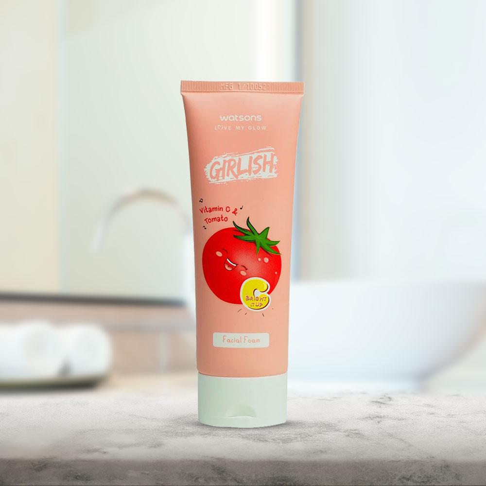 Watsons Girlish Vitamin C Tomato Facial Foam 100ml