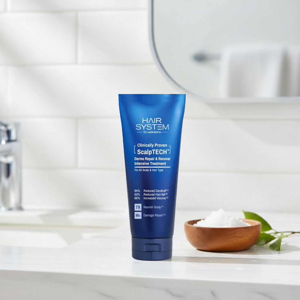 Dưỡng chất Hair System by Watsons sử dụng cho tóc khô, hư tổn; da đầu khô hoặc dễ khó chịu. Dưỡng chất Hair System by Watsons