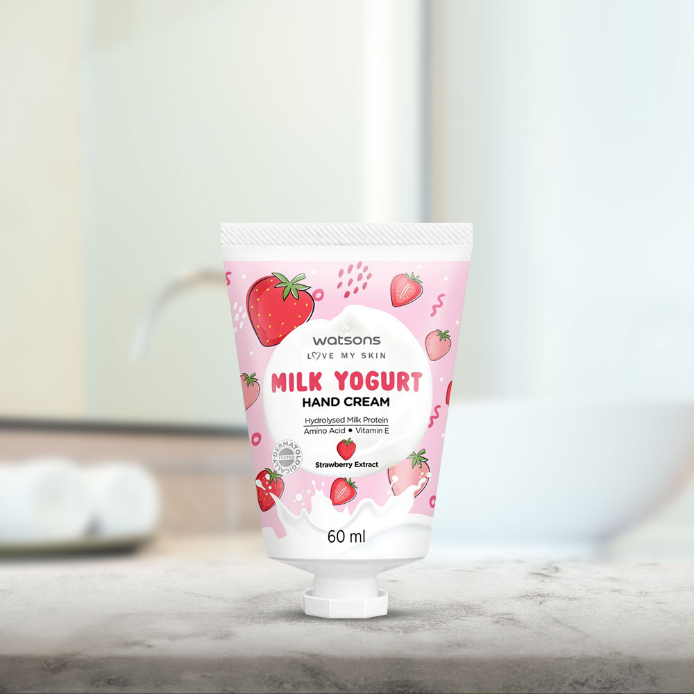 Watsons Milk Yogurt Hand Cream Strawberry Extract 60ml