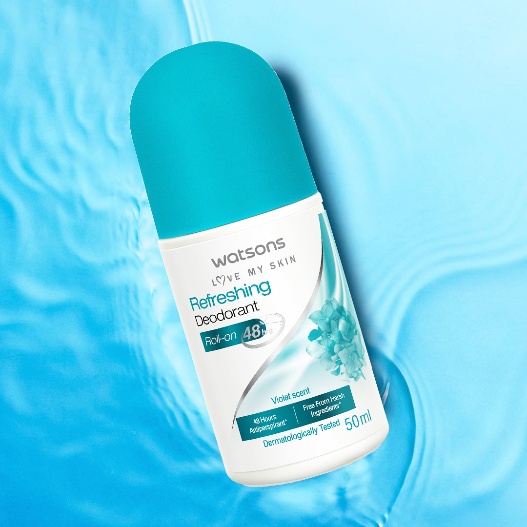 Watsons Refreshing Deodorant Roll-On Violet Scent