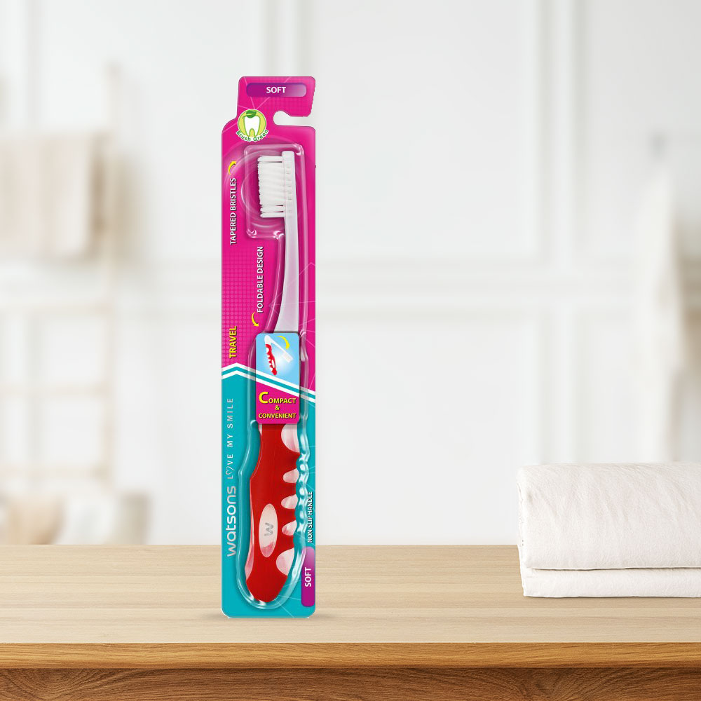 Watsons Travel Toothbrush (Soft) 1s