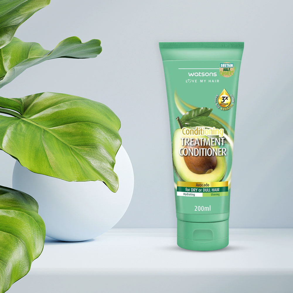 Watsons Treatment Conditioner Avocado For Dry Or Dull Hair 400ml