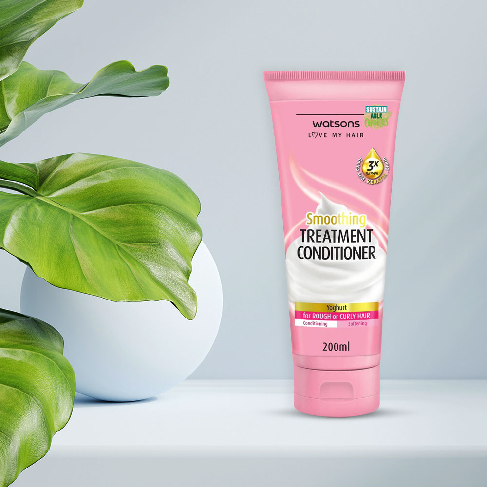 Watsons Treatment Conditioner Yoghurt For Rough Or Curly Hair 200ml