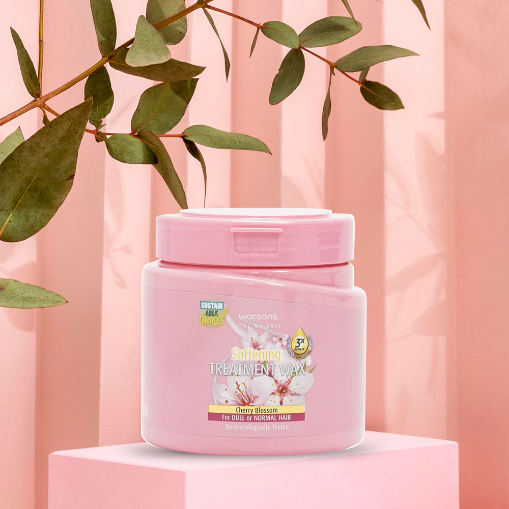 Kem Ủ Tóc Watsons Chiết Xuất Hoa Anh Đào Cho Tóc Xỉn Màu & Tóc Thường 500ml - 2