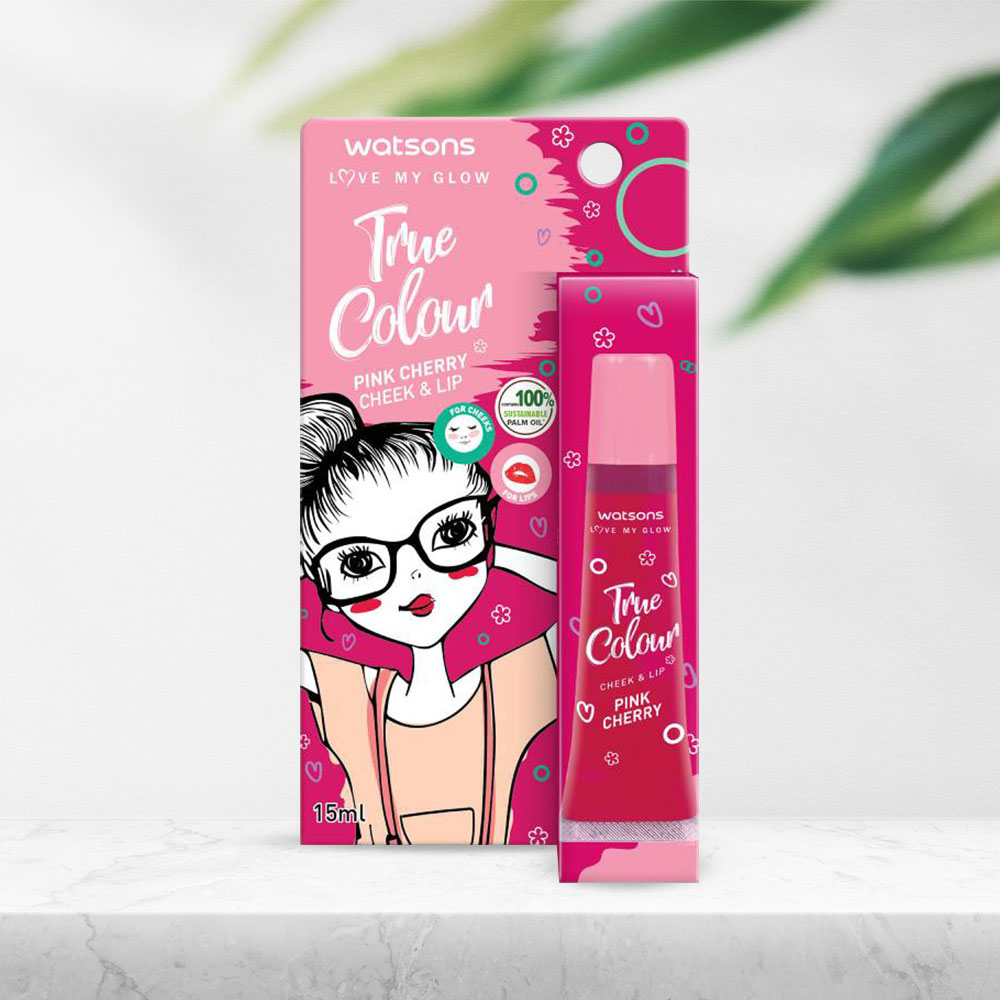 Watsons True Colour Pink Cherry Cheek Lip 15ml