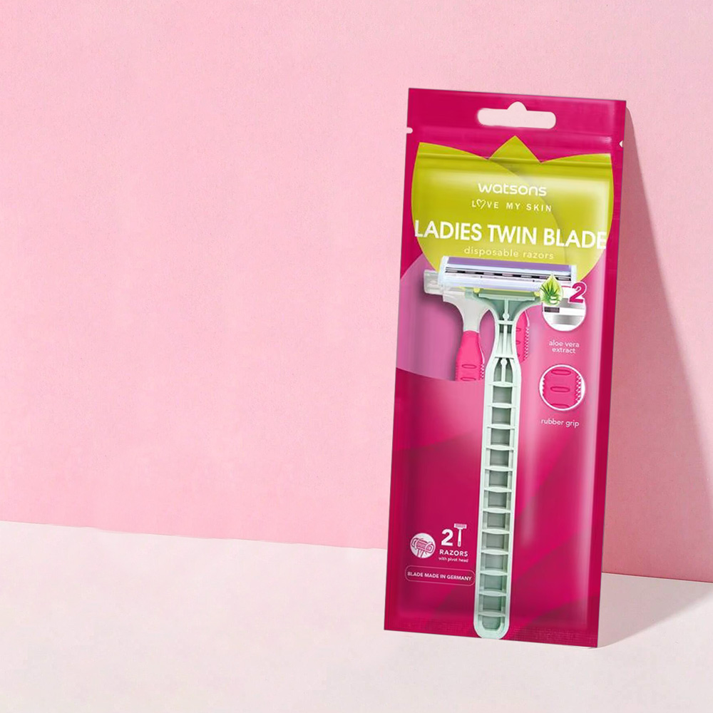 Bộ 2 Dao Cạo 2 Lưỡi Cho Nữ Watsons Twin Blade Disposable Razors 2pcs - 2