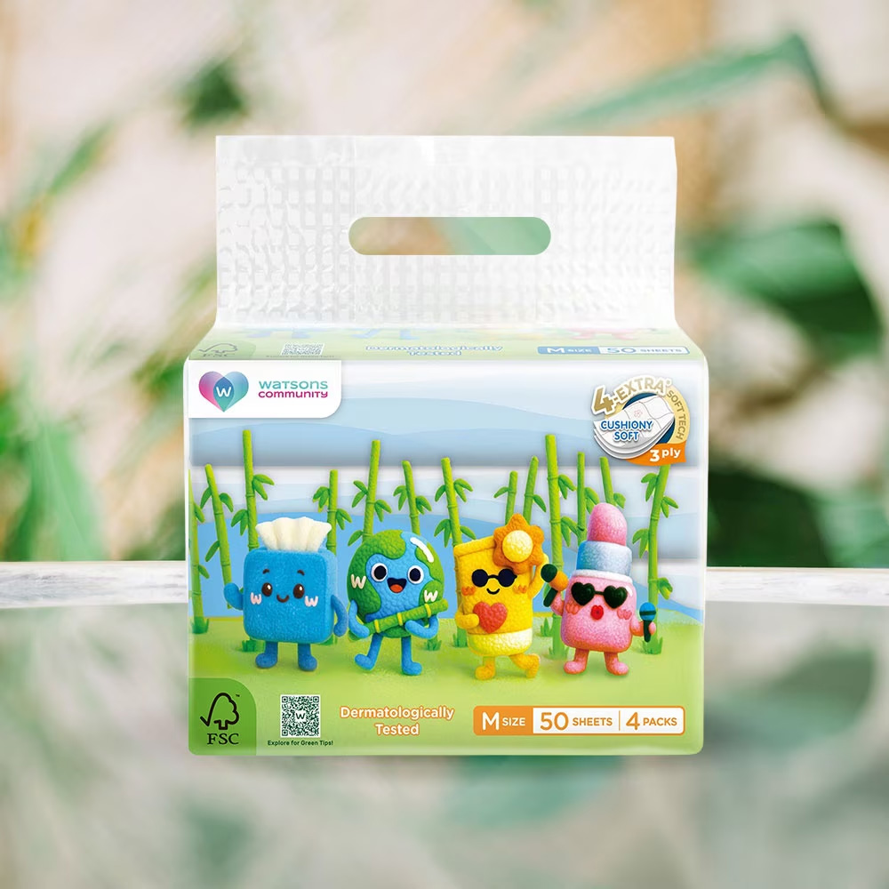 Khăn Giấy Watsons Velvet Dùng Cho Mặt Size M - 1