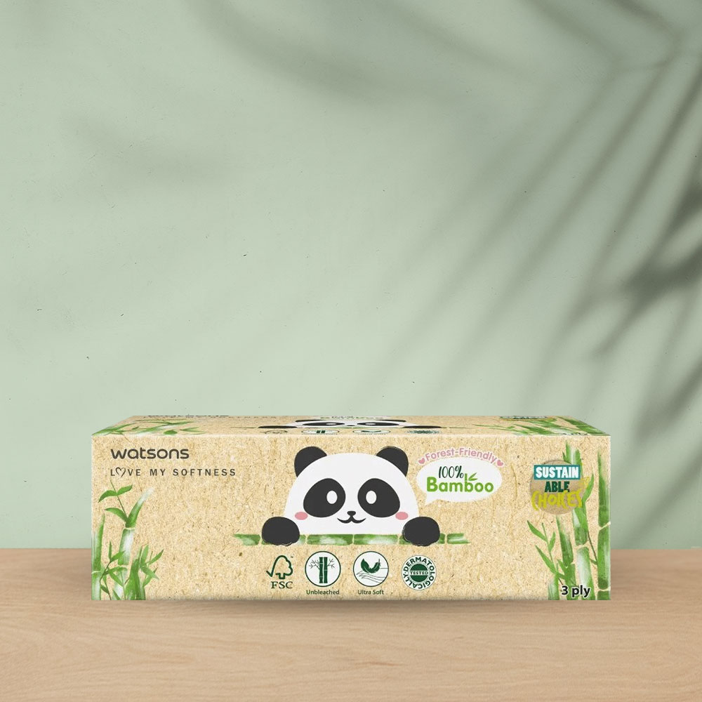 Watsons Velvety Soft Box Tissues Bamboo - 1