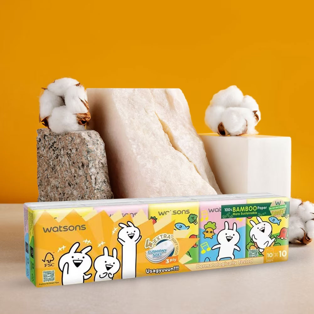 Watsons Velvety Soft Mini Hankies (Usagyuuun)