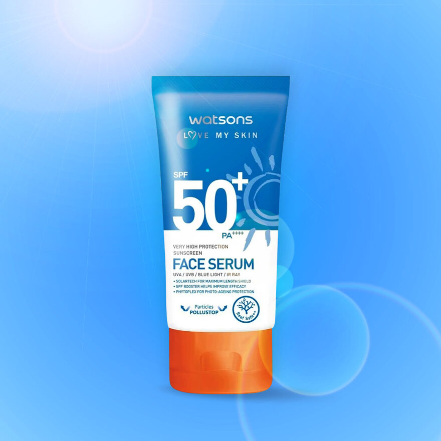 Watsons Very High Protection Sunscreen Face Serum SPF50+ PA+++ 50ml - 1