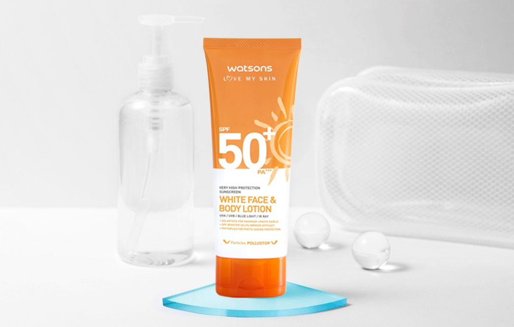 Sữa Dưỡng Chống Nắng Watsons High Protection Sunscreen White Face And Bo YÊu HÀng ĐỨc