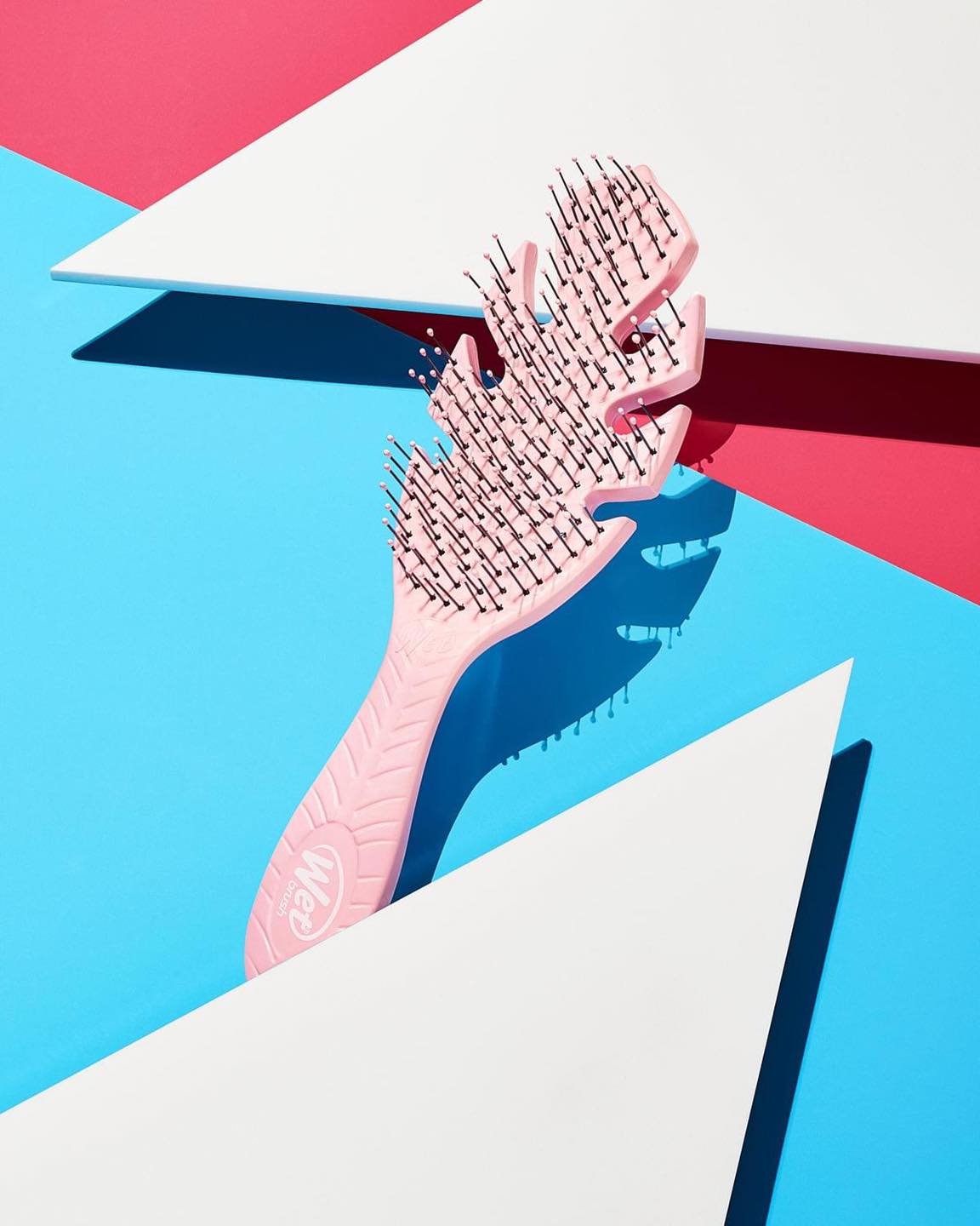 WETBRUSH, Lược Wet Brush Original Detangler Go Green Pale Pink Gỡ Rối