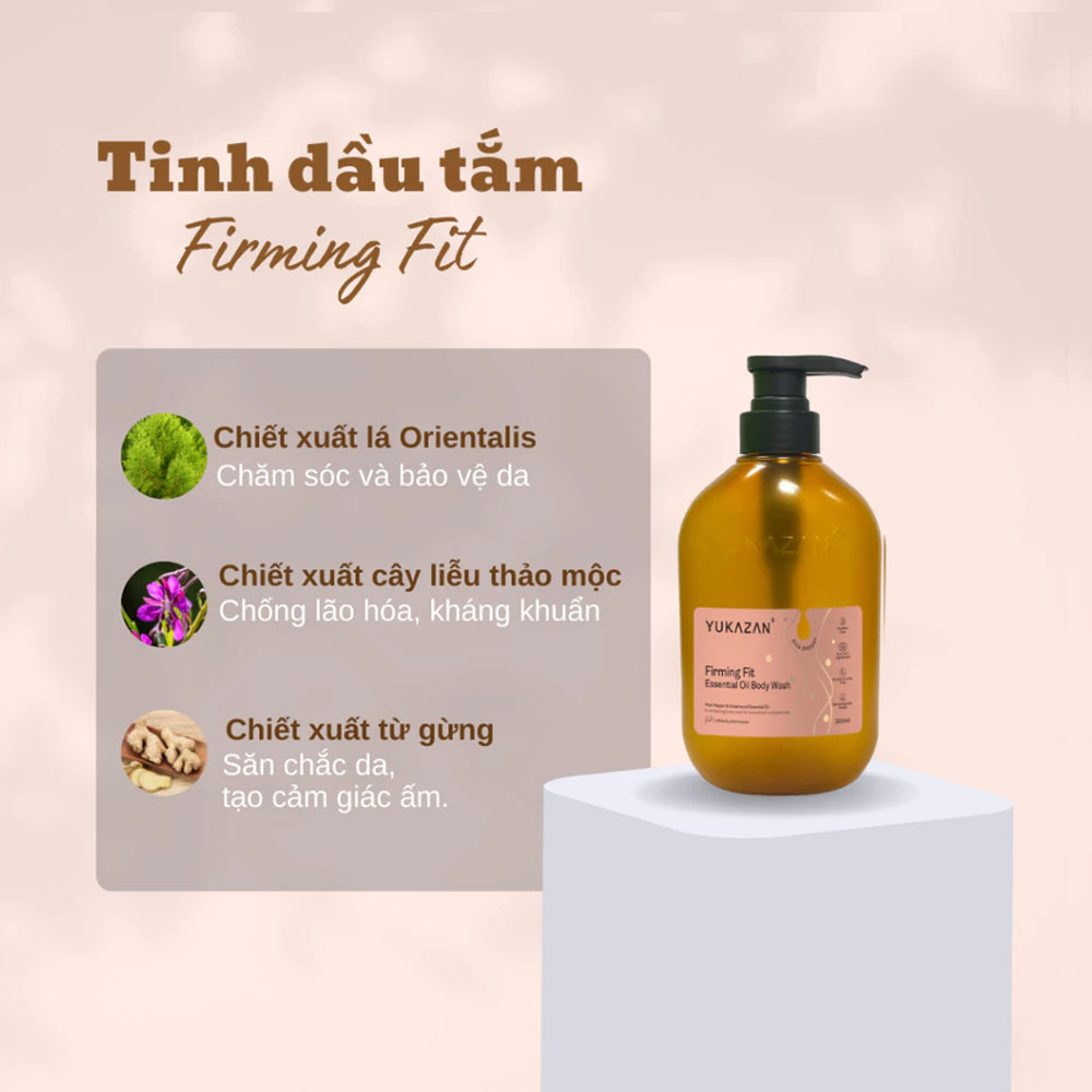 Dầu Tắm Yukazan Firming Fit Essential Oil Body Wash 300ml - 2