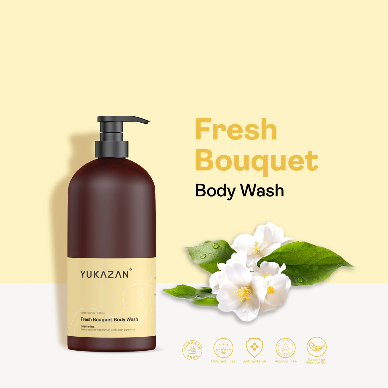 Sữa Tắm Yukazan Fresh Bouquet Body Wash 1000ml - 1