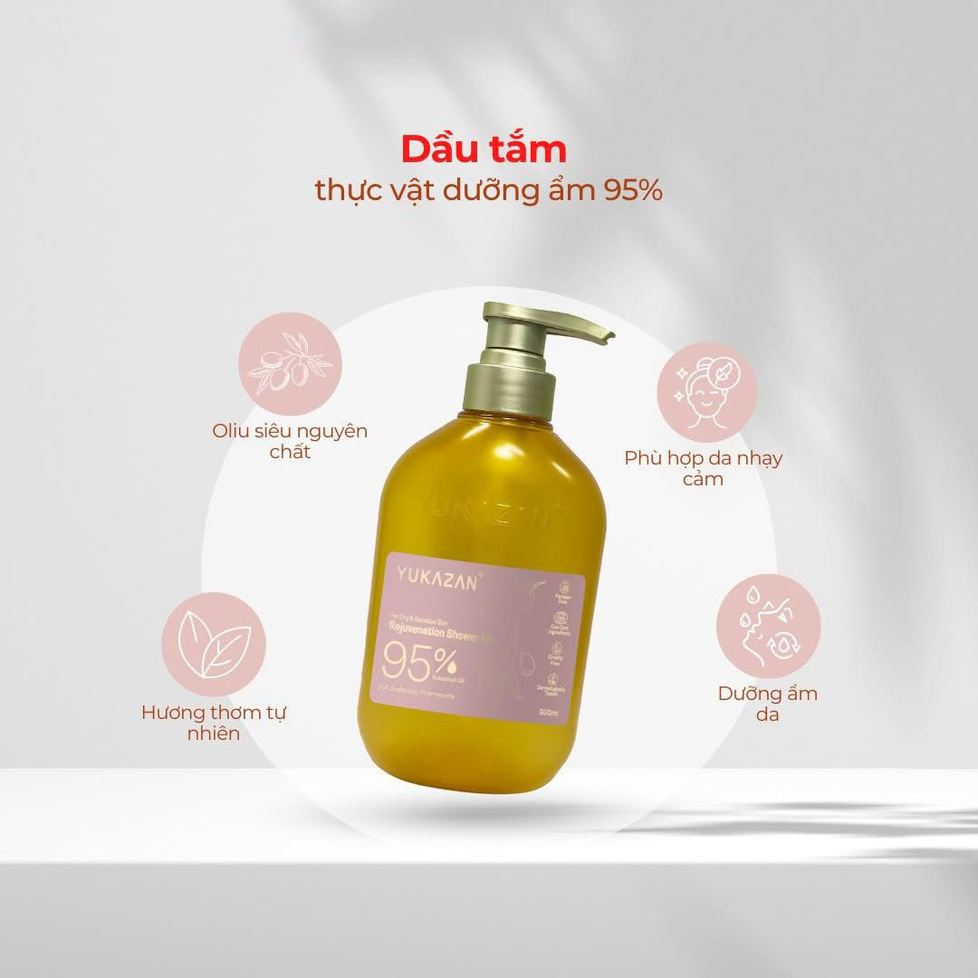 Yukazan Rejuvenation Shower Oil 95% 300ml - 1