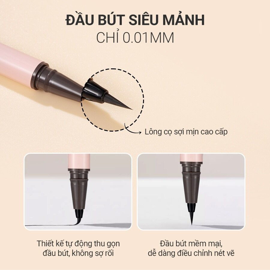 Bút Kẻ Mắt Nước ZA Glid On Liquid Eyeliner - 2