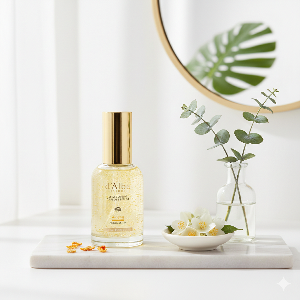 Tinh Chất d'Alba Dưỡng Trắng Da Vita Toning Capsule Serum 50ml giúp dưỡng trắng da, cải thiện nếp nhăn và tăng độ đàn hồi Tinh Chất d'Alba Dưỡng Trắng Da Vita Toning Capsule Serum 50ml - 1