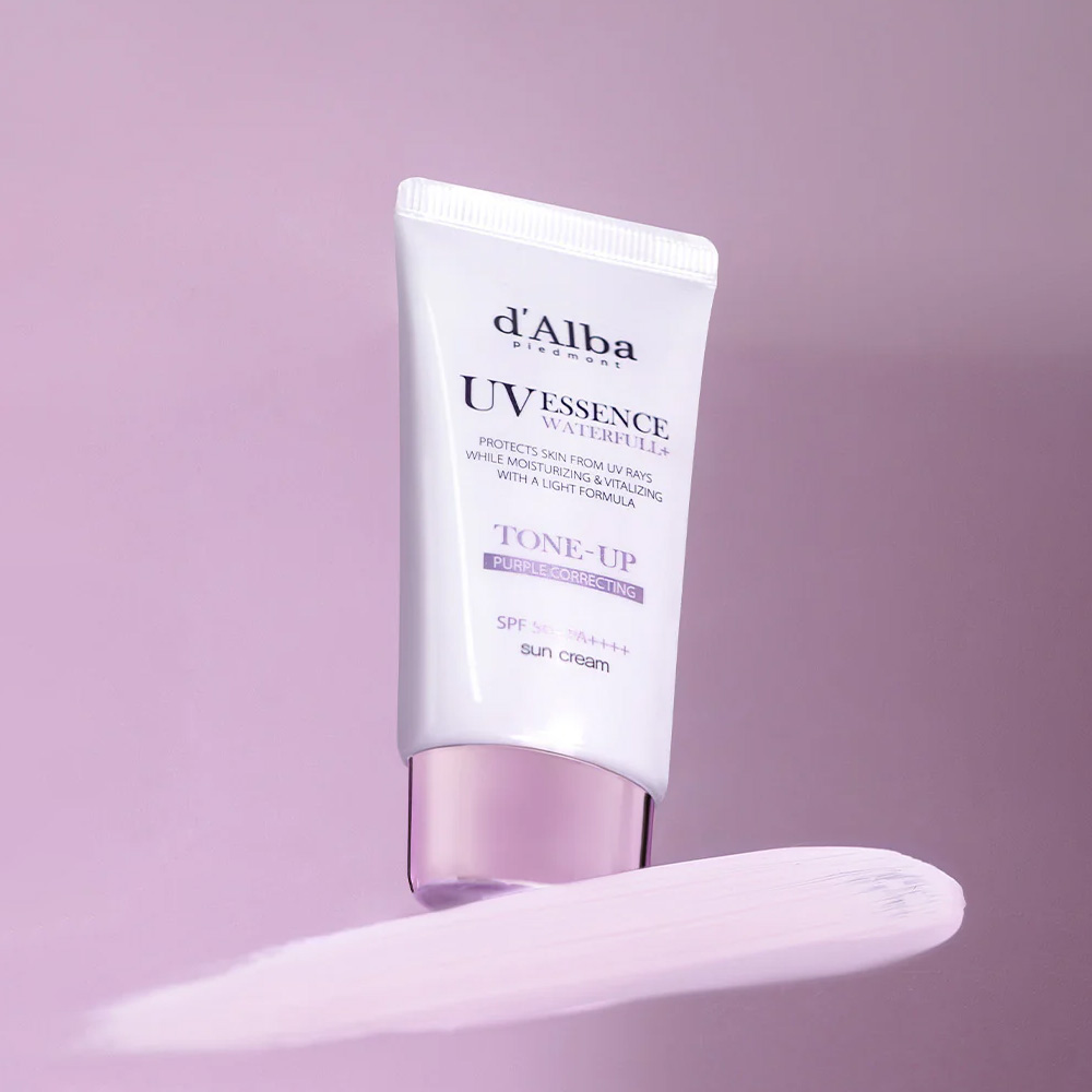 Kem Chống Nắng Nâng Tông (Tím) d'Alba Waterfull Tone-Up Sun Cream SPF50+ PA++++ (Purple) 50ml - 2