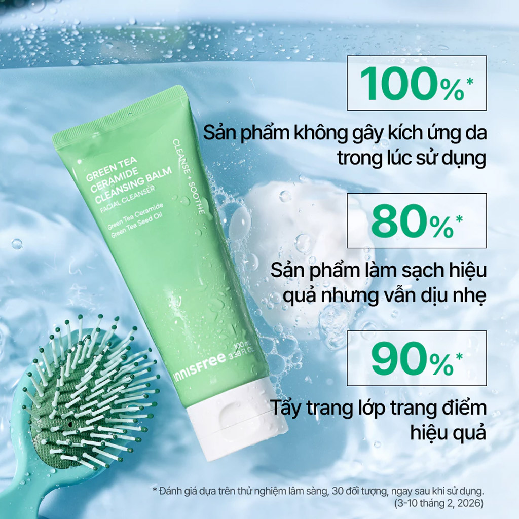 Sáp Rửa Mặt Innisfree Green Tea Ceramide Cleansing Balm 100g