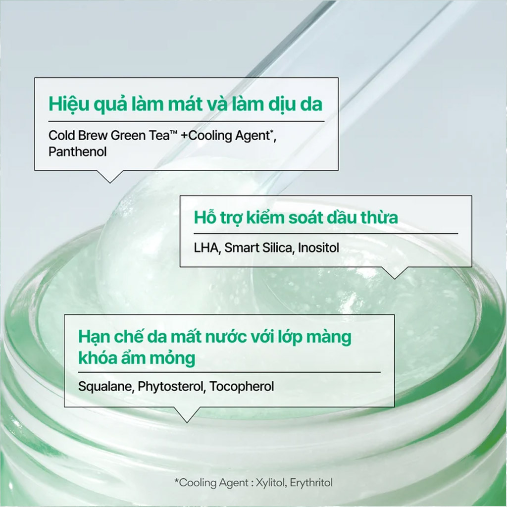 Kem Dưỡng Innisfree Green Tea Panthenol Gel Cream 50ml