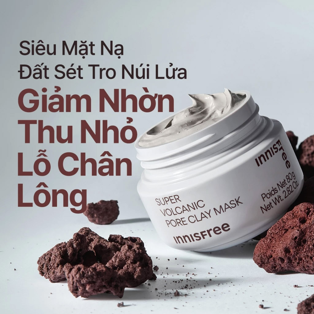 Mặt Nạ Đất Sét innisfree Super Volcanic Pore Clay Mask 80g