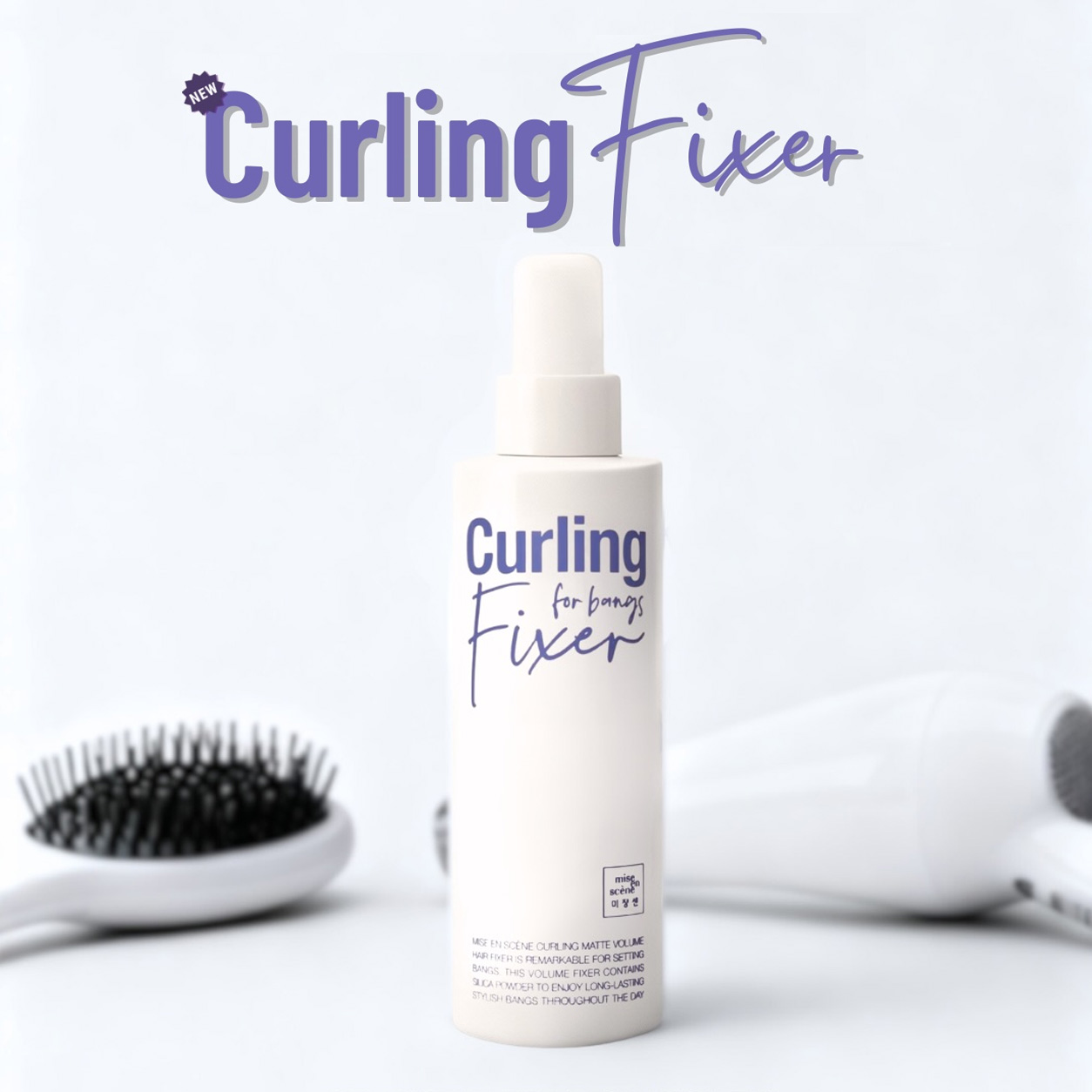 Xịt Giữ Nếp Tóc mise en scène Curling Matte Volume Hair Fixer 200ml