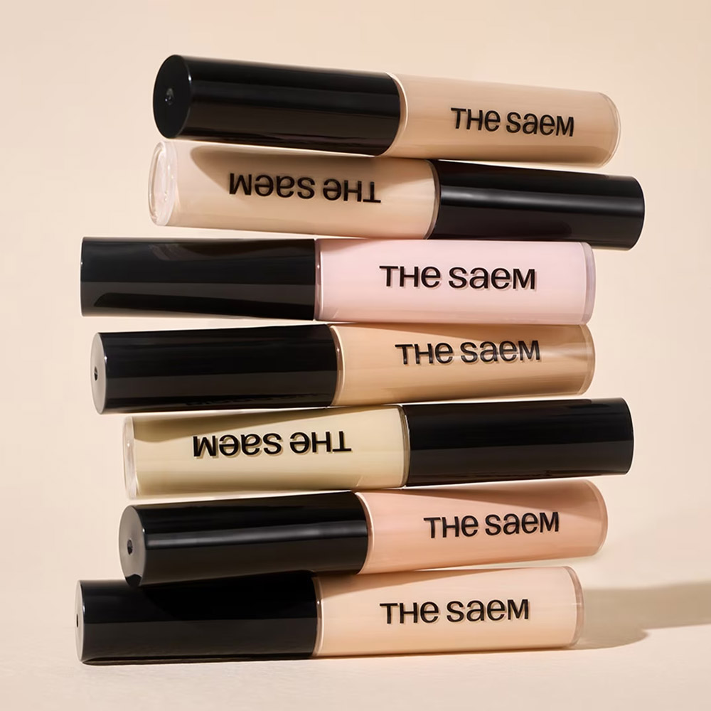 the SAEM Tip Concealer Peach Beige texture the SAEM Tip Concealer finish Peach Beige