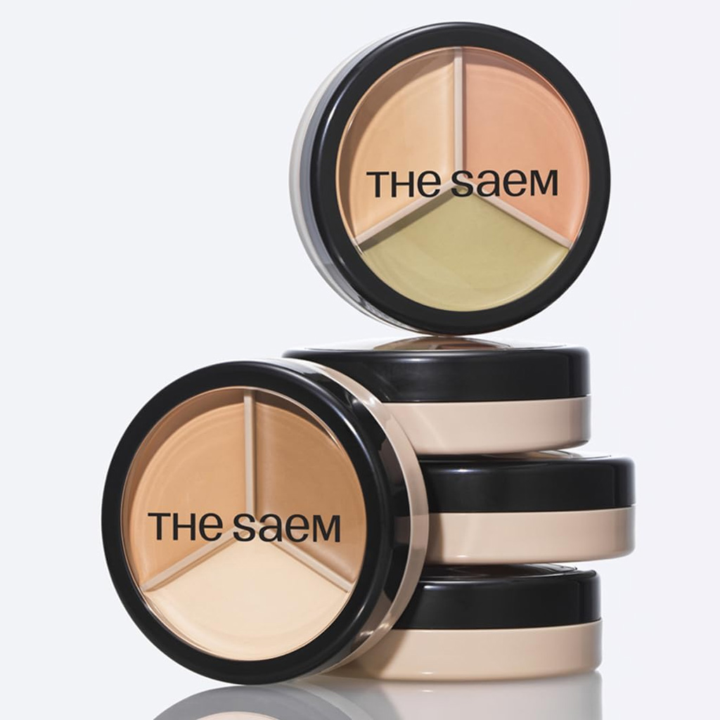 the SAEM Triple Concealer finish