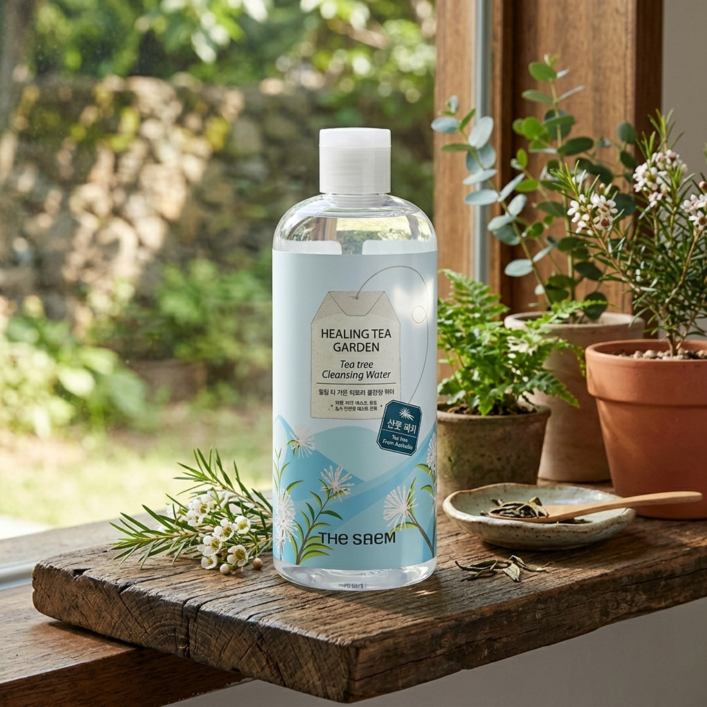 The SAEM Tea Tree Cleansing Water for oily and acne-prone skin The SAEM Tea Tree Cleansing Water 500ml