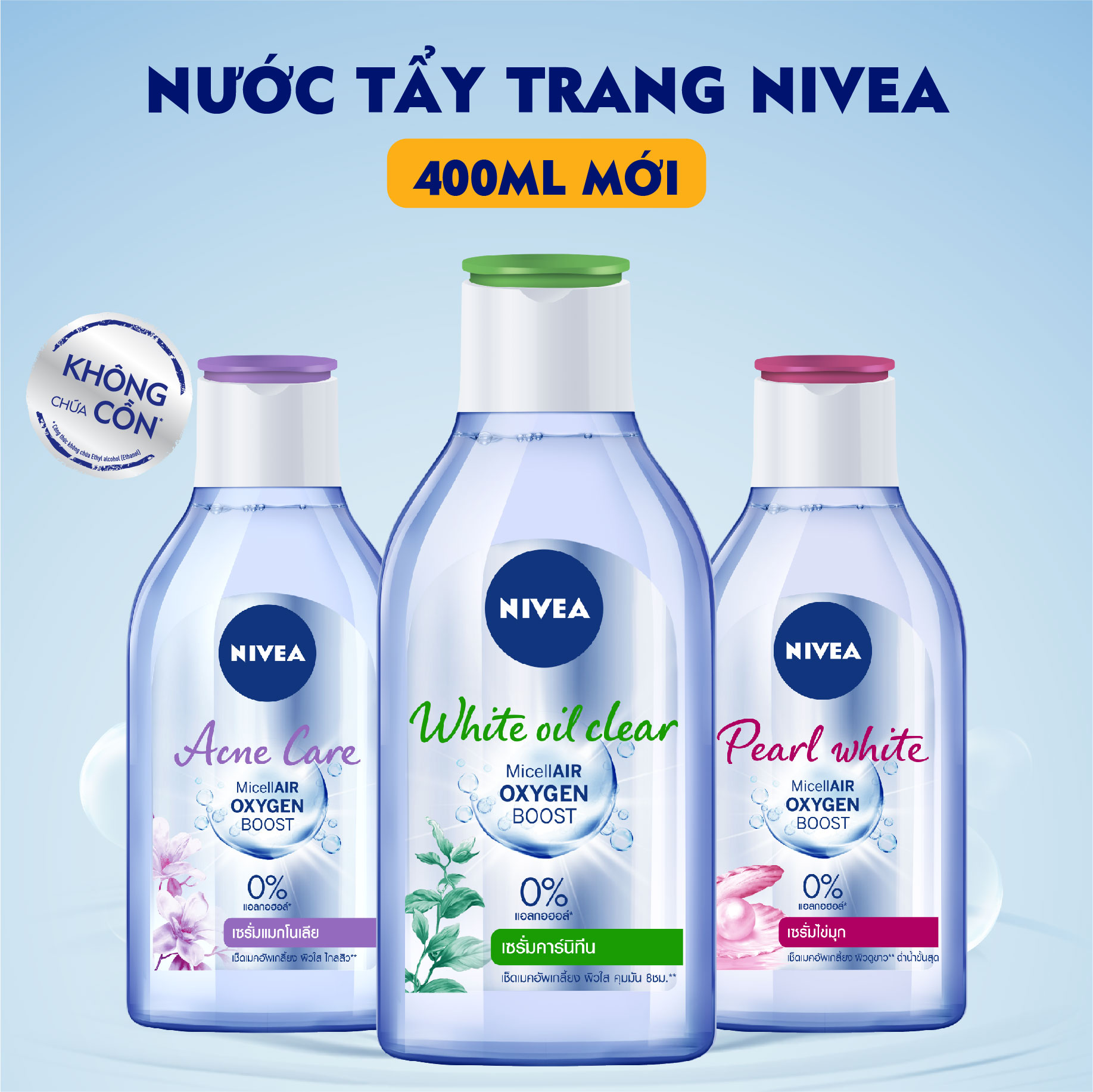 Nivea Micellair Water Acne Care For Acne Skin 400ml