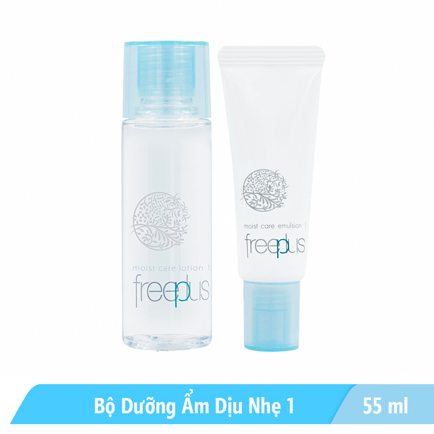 FREEPLUS, Set Mini Freeplus Moist Care Trial 1 Dưỡng Ẩm Dịu Nhẹ 55ml
