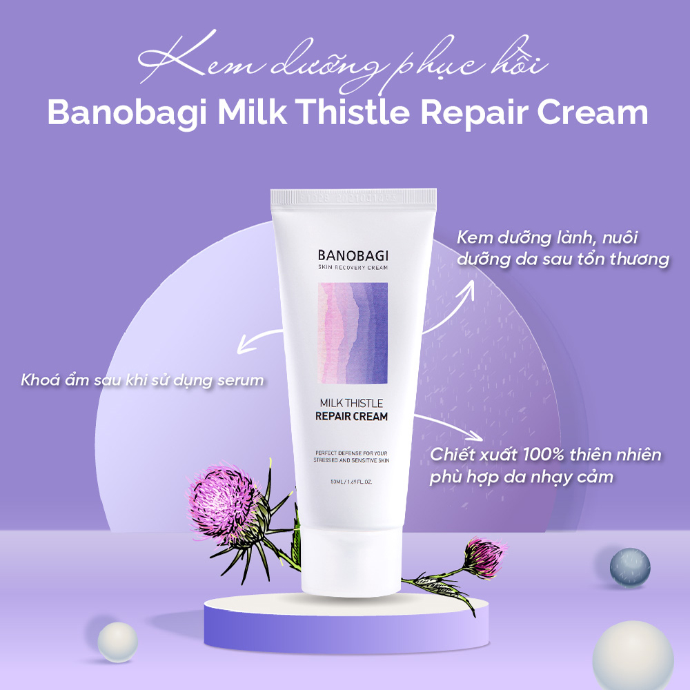 Kem Dưỡng Phục Hồi Banobagi Milk Thistle Repair Cream 50ml
